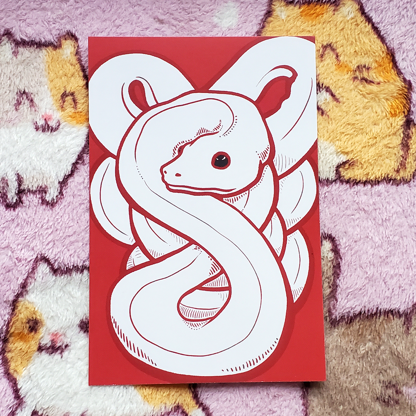 Postcard - Lucky Snake